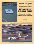 Programme cover of Laguna Seca Raceway, 10/10/1982
