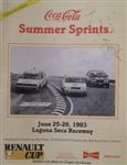 Programme cover of Laguna Seca Raceway, 26/06/1983