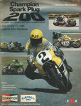 Programme cover of Laguna Seca Raceway, 17/07/1983