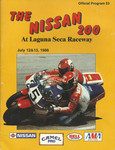 Programme cover of Laguna Seca Raceway, 13/07/1986