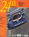 Programme cover of Laguna Seca Raceway, 03/05/1987