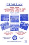 Programme cover of Lake Garnett, 04/07/1967
