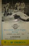Programme cover of Lakeside International Raceway, 11/11/1962