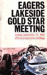 Programme cover of Lakeside International Raceway, 13/09/1964