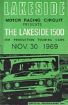 Programme cover of Lakeside International Raceway, 30/11/1969