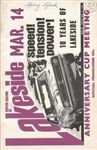 Programme cover of Lakeside International Raceway, 14/03/1970