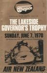 Programme cover of Lakeside International Raceway, 07/06/1970