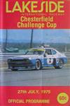 Programme cover of Lakeside International Raceway, 27/07/1975