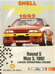 Programme cover of Lakeside International Raceway, 03/05/1992