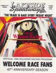 Programme cover of Lakeside Speedway (Wolcott Drive), 30/06/1995