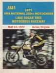 Programme cover of Lake Sugar Tree Raceway, 15/05/1977