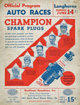 Programme cover of Langhorne Speedway, 21/06/1936