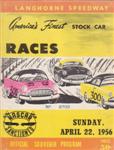 Programme cover of Langhorne Speedway, 22/04/1956
