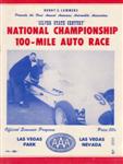 Programme cover of Las Vegas Park Speedway, 14/11/1954