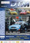 Programme cover of EuroSpeedway Lausitz, 08/06/2003