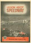 Programme cover of Legion Ascot Speedway, 02/08/1933