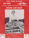 Programme cover of Memphis-Arkansas Speedway (AR), 10/06/1956