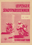 Programme cover of Leipzig Stadtpark, 15/06/1958