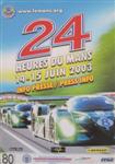 Cover of Le Mans Media Guide, 2003