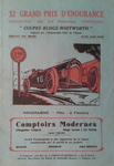 Programme cover of Circuit de la Sarthe, 18/06/1933