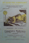 Programme cover of Circuit de la Sarthe, 17/06/1934