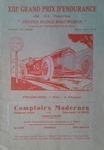 Programme cover of Circuit de la Sarthe, 16/06/1935