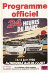 Programme cover of Circuit de la Sarthe, 15/06/1980