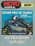 Programme cover of Bugatti Circuit, 19/07/1987