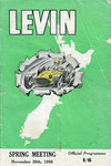 Programme cover of Levin Motor Racing Circuit, 29/11/1958