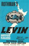 Programme cover of Levin Motor Racing Circuit, 30/11/1968