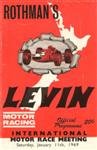 Programme cover of Levin Motor Racing Circuit, 11/01/1969