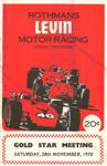 Programme cover of Levin Motor Racing Circuit, 28/11/1970