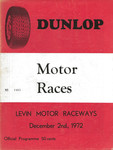 Programme cover of Levin Motor Racing Circuit, 02/12/1972