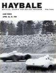 Programme cover of Lime Rock Park, 27/04/1959