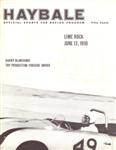 Programme cover of Lime Rock Park, 13/06/1959