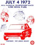 Programme cover of Lime Rock Park, 04/07/1972