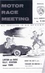 Programme cover of Linton-on-Ouse Circuit, 10/07/1960