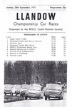 Programme cover of Llandow Circuit, 28/09/1975