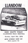 Programme cover of Llandow Circuit, 11/04/1976
