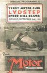 Programme cover of Llydstep Hill Climb, 02/09/1951