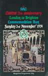 Programme cover of London to Brighton Run, 1974
