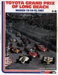 Programme cover of Long Beach Street Circuit, 15/03/1981