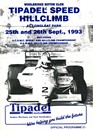 Programme cover of Longleat Park Hill Climb, 26/09/1993