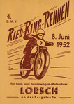 Programme cover of Lorsch Ried-Ring, 08/06/1952