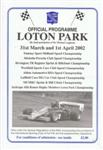 Programme cover of Loton Park Hill Climb, 01/04/2002