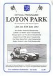 Programme cover of Loton Park Hill Climb, 13/07/2003