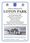 Programme cover of Loton Park Hill Climb, 02/10/2005