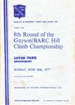 Programme cover of Loton Park Hill Climb, 26/06/1977