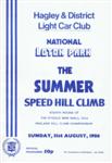 Programme cover of Loton Park Hill Climb, 31/08/1986