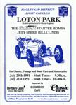 Programme cover of Loton Park Hill Climb, 21/07/1991